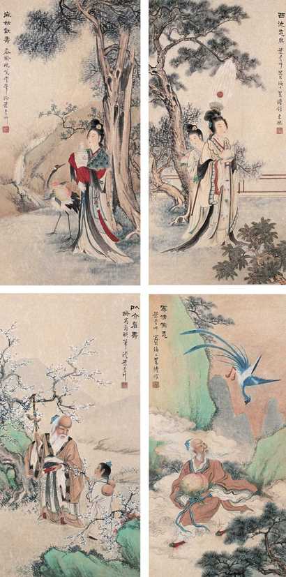 叶曼叔 人物 四屏